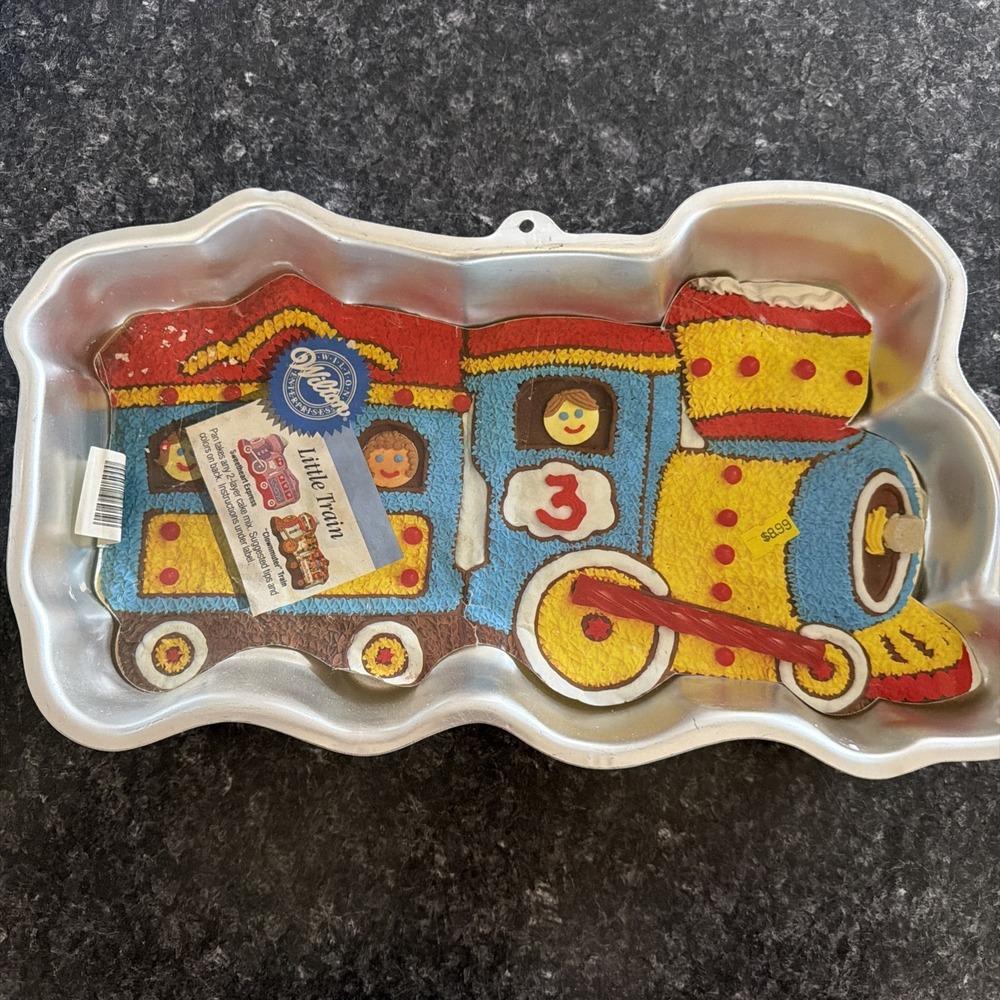 WILTON CAKE PAN LITTLE TRAIN 1990 2105-6500 INSERT SWEETHEART EXPRESS CLOWNMUTER